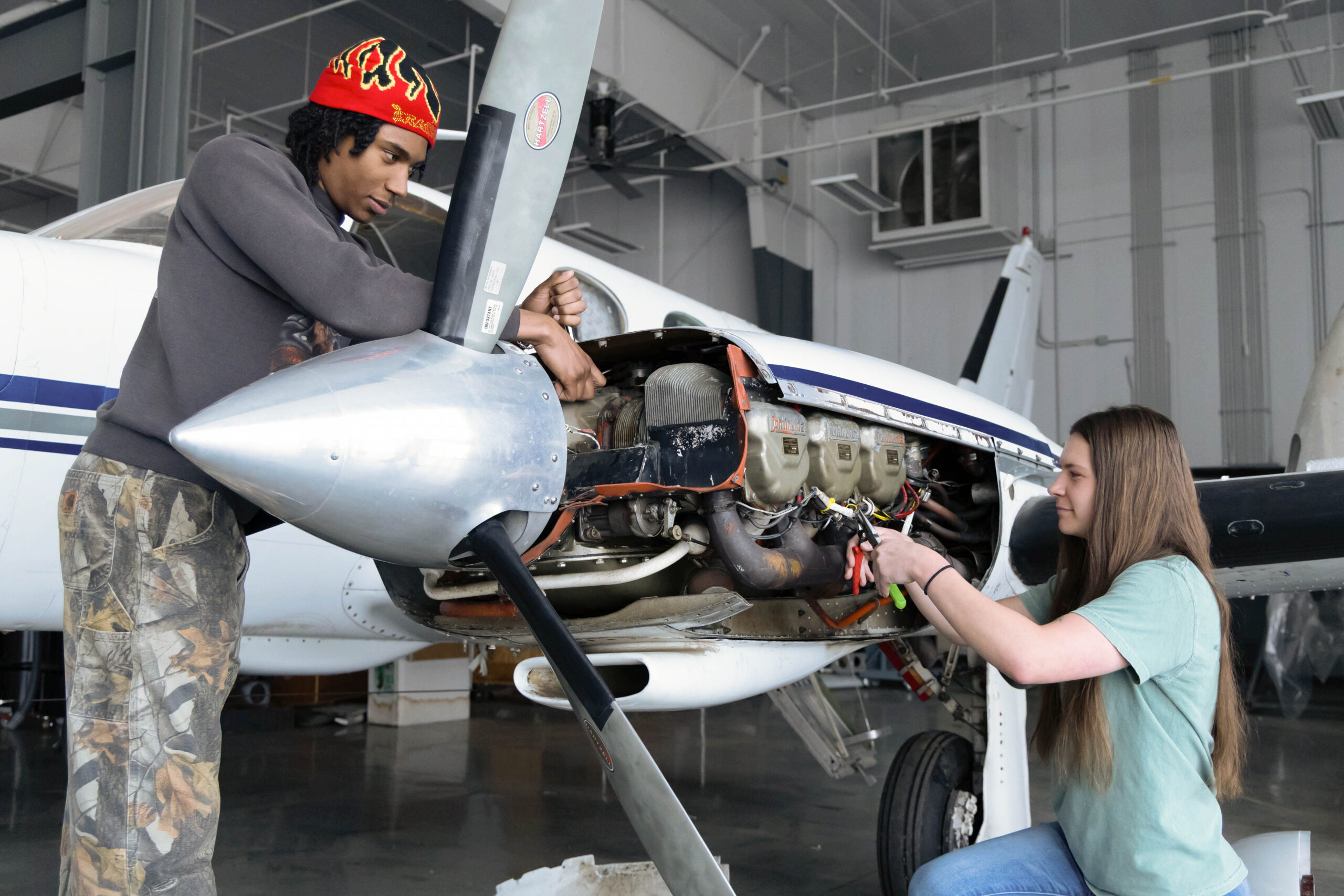 Picture at ASU Mid-South aviation technology program