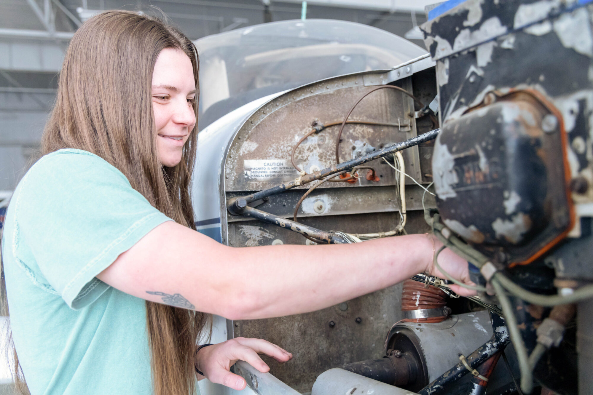 Picture of student at ASU Mid-South aviation