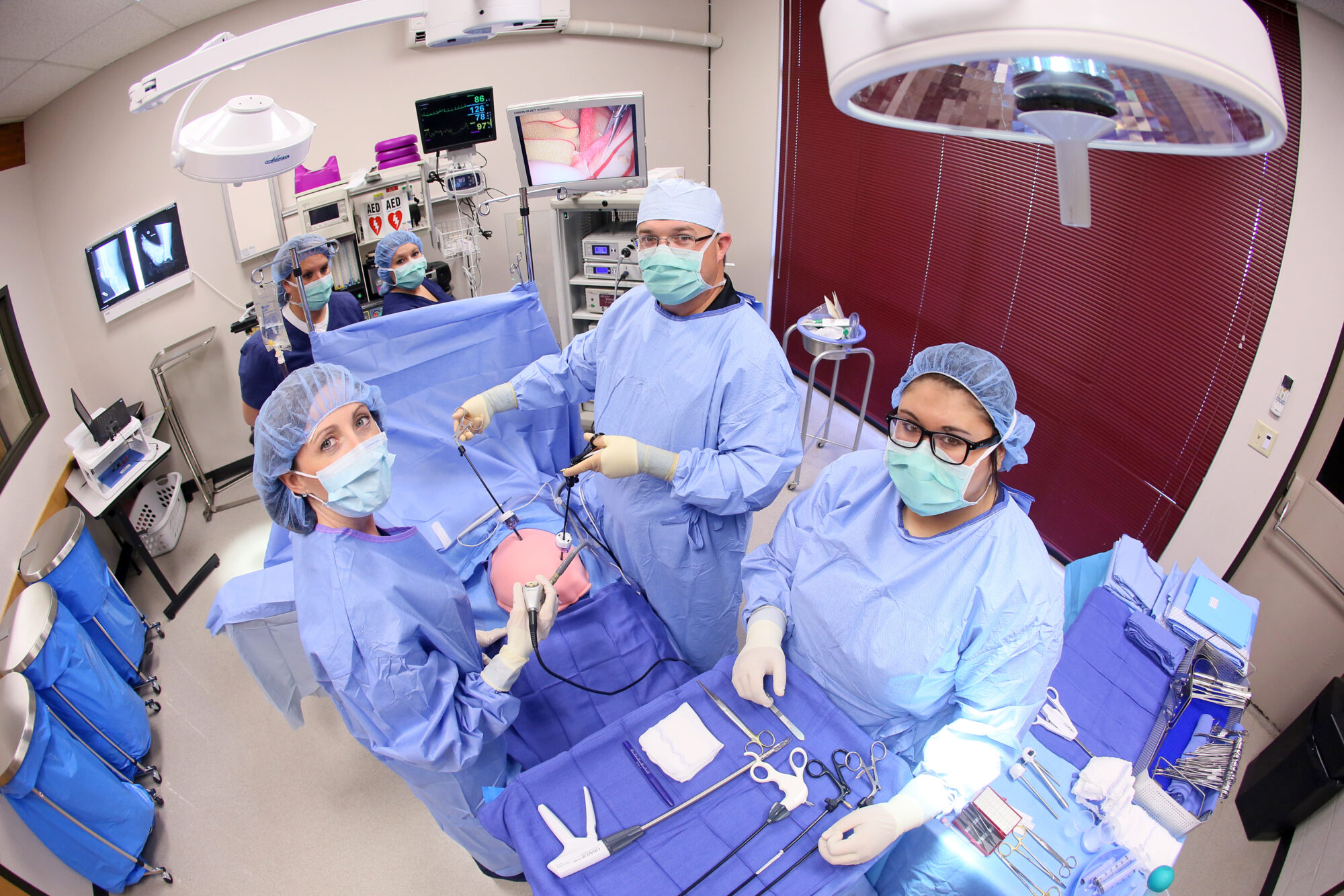 picture of ASU-Newport surgical technology students