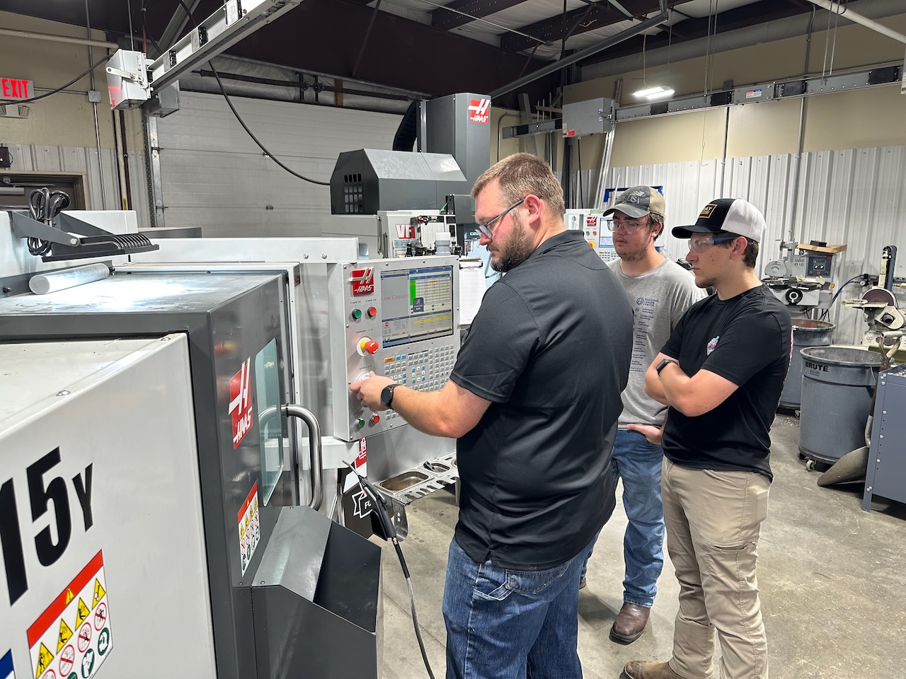 picture of ASU-Beebe computer machining students