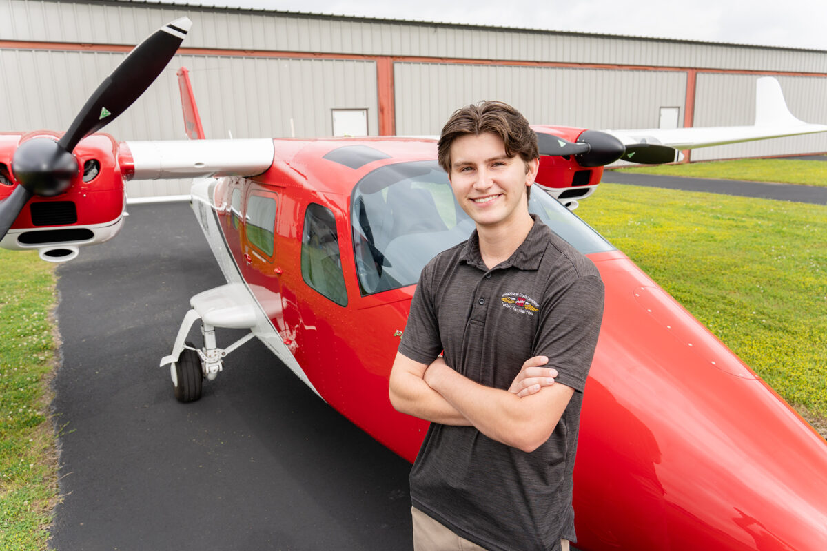 Henderson aviation student