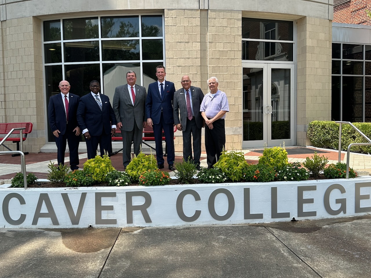 Picture of Trustees at dedication of Caver College at Henderson State University