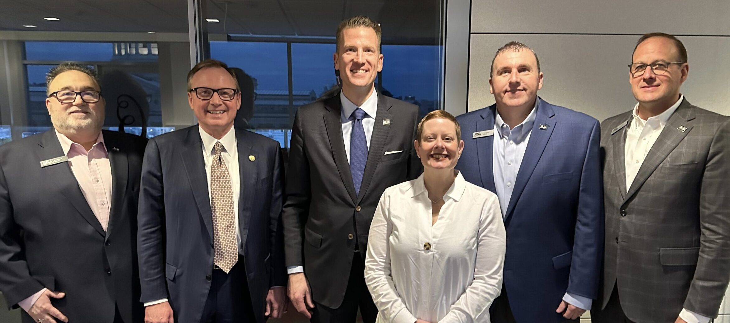 Picture of Highway Commissioner Jerry Halsey with Dr. Brendan Kelly, Dr. Tressa Kelly, and Trustees Gary Harpole, Paul Rowton and Jerry Morgan