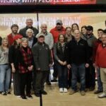 Picture of representatives from Farm Credit Mid-America and Arkansas State University leaders and College of Agriculture faculty and students.