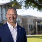 picture of Dr. Todd Shields, Chancellor of A-State, outside of Reng Student Union on April 22, 2026.